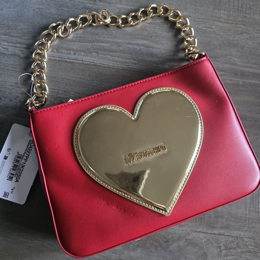 New Authentic Love Moschino women's purse.